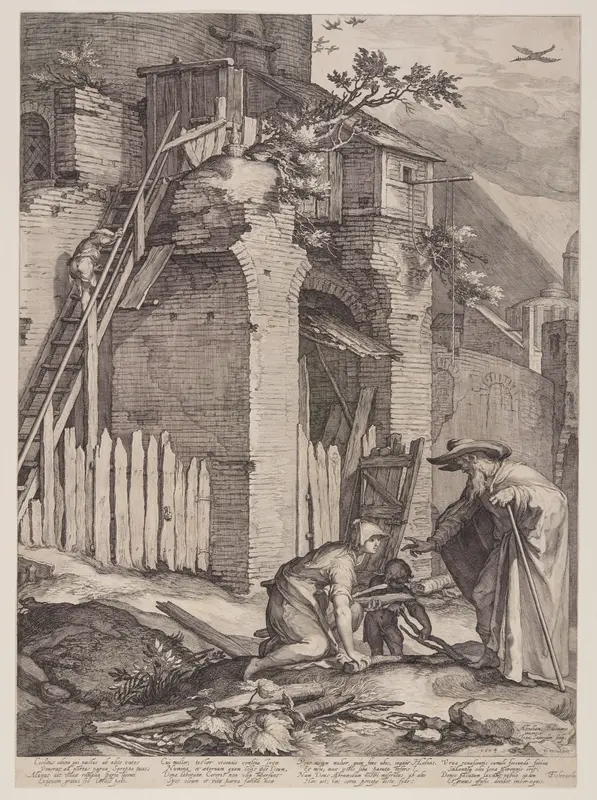 Prophet Elijah with the Widow of Zarephath