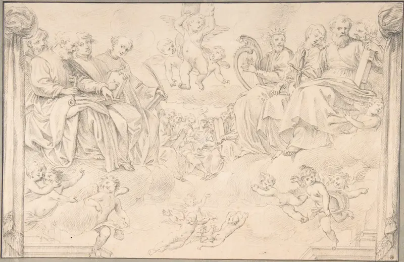 Prophets and Saints in Glory, after Bernardino Poccetti Wall Art by Santi Pacini - High-Resolution Digital Print
