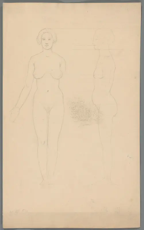 Proportiestudie van een vrouw Wall Art by Unknown - High-Resolution Digital Print