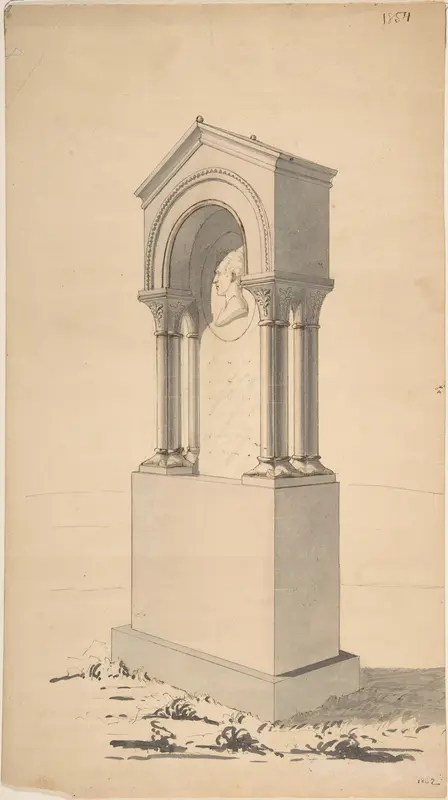 Proposed Monument to John L. Carey of Baltimore Wall Art by Samuel B. Wetherald - High-Resolution Digital Print