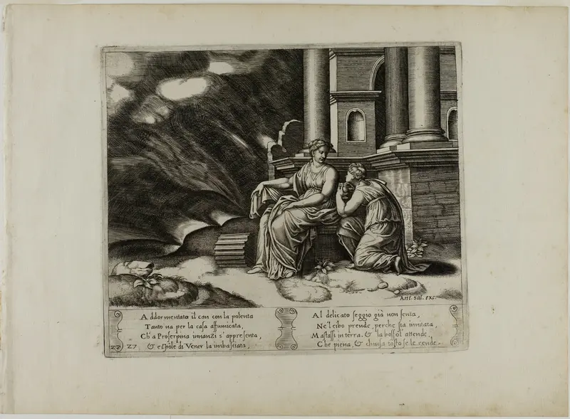 Proserpina Gives Psyche the Box of Beauty