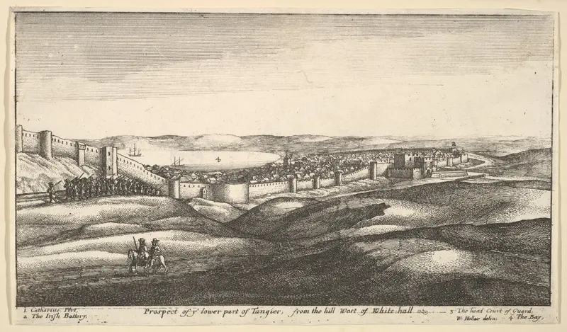 Prospect of ye lower part of Tangier, from the hill West of White-hall, from "Views of Tangier" Wall Art by Wenceslaus Hollar - High-Resolution Digital Print