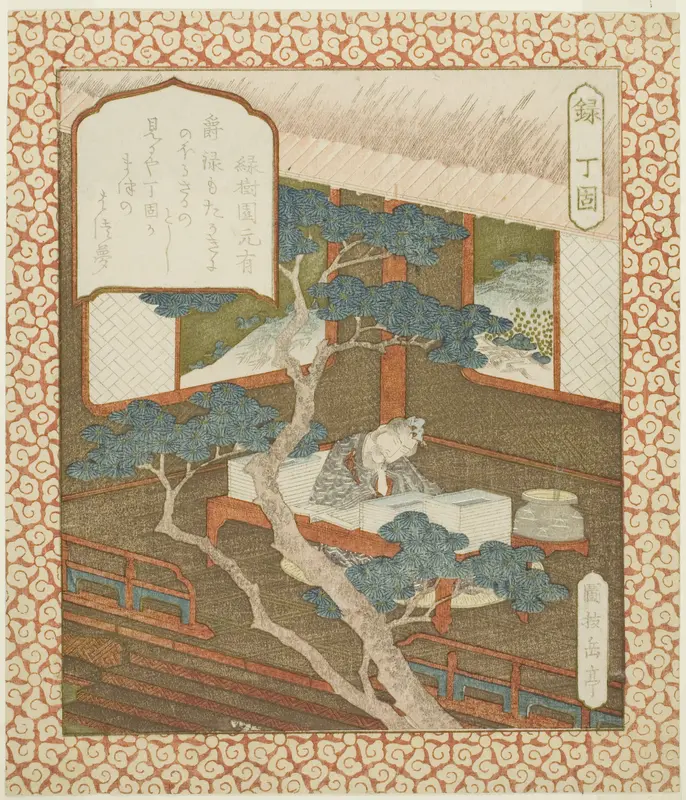 Prosperity: Ding Gu (Roku, Teiko), from an untitled series of happiness, prosperity, and longevity