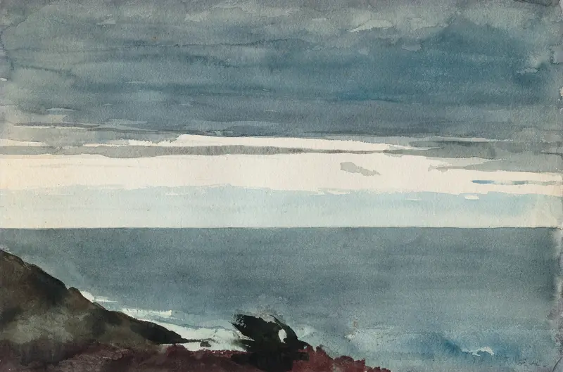 Prout's Neck, Evening Wall Art by Winslow Homer - High-Resolution Digital Print