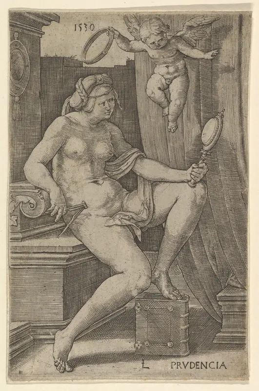 Prudence, from "The Seven Virtues" Wall Art by Lucas van Leyden - High-Resolution Digital Print