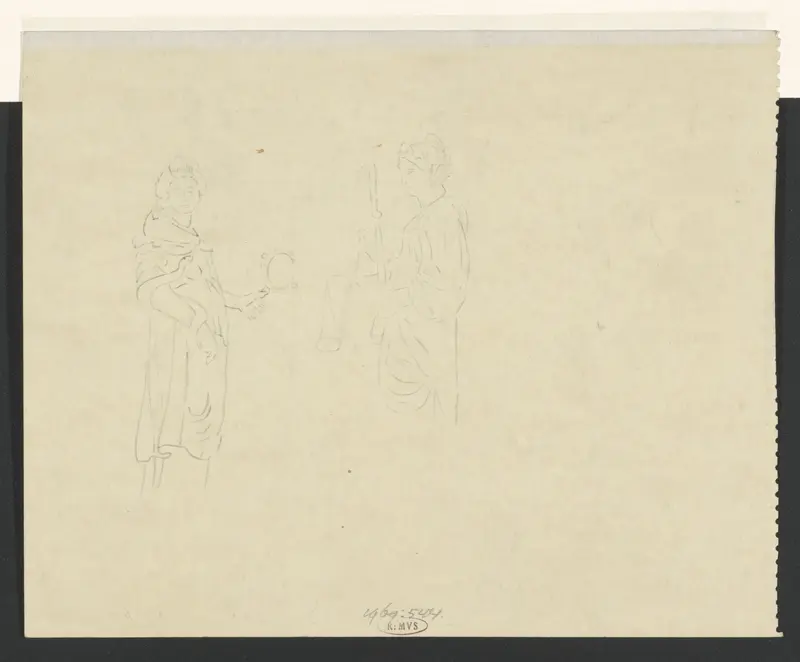 Prudentia en Justitia Wall Art by Carel Adolph Lion Cachet - High-Resolution Digital Print