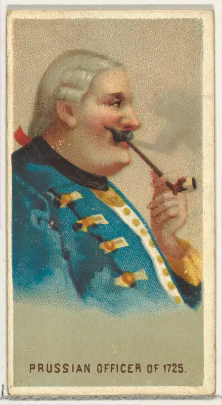 Prussian Officer of 1725, from World's Smokers series (N33) for Allen & Ginter Cigarettes Wall Art by Allen & Ginter - High-Resolution Digital Print
