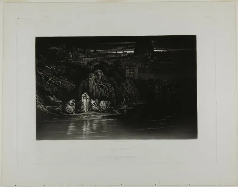 Psalm CXXXVII, from Illustrations of the Bible Wall Art by John Martin - High-Resolution Digital Print
