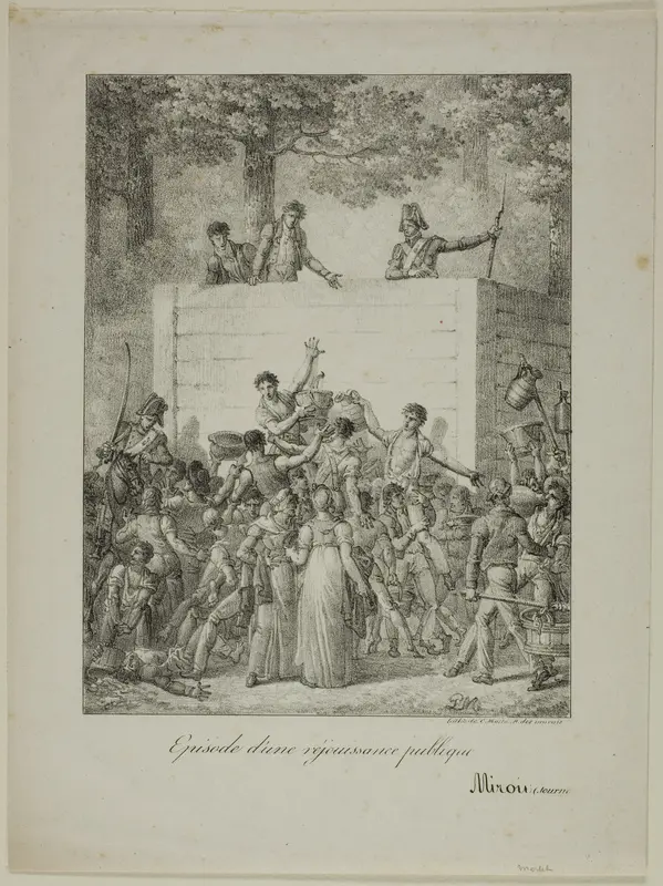 Public Rejoicing Wall Art by Charles Étienne Pierre Motte - High-Resolution Digital Print