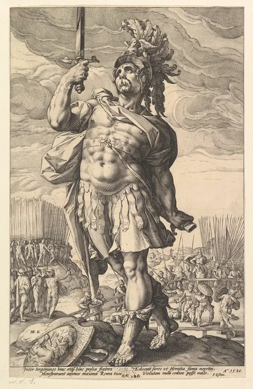 Publius Horatius Wall Art by Hendrick Goltzius - High-Resolution Digital Print