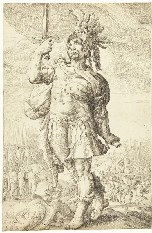 Publius Horatius Wall Art by Lucas van Haelwech - High-Resolution Digital Print