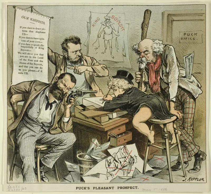 Puck's Pleasant Prospect, from Puck Wall Art by Joseph Keppler - High-Resolution Digital Print