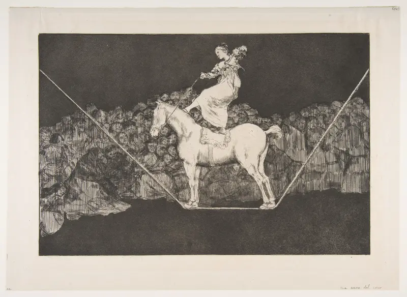 'Punctual Folly' from the 'Disparates' (Follies / Irrationalities. Plate B)