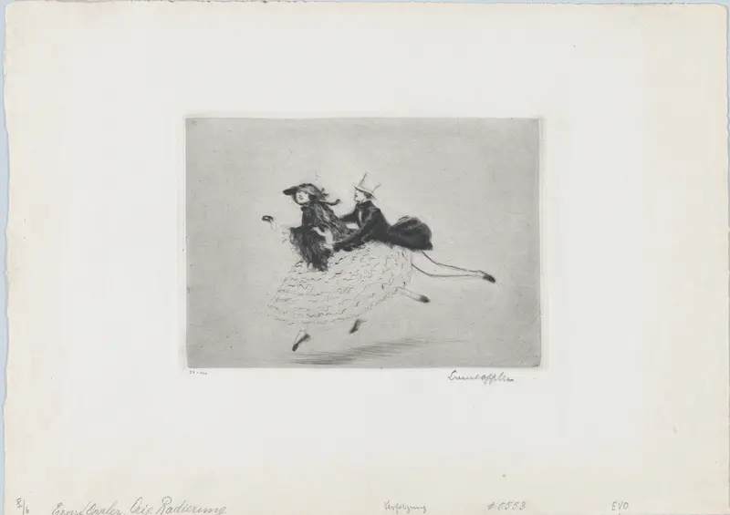 Pursuit Wall Art by Ernst Oppler - High-Resolution Digital Print