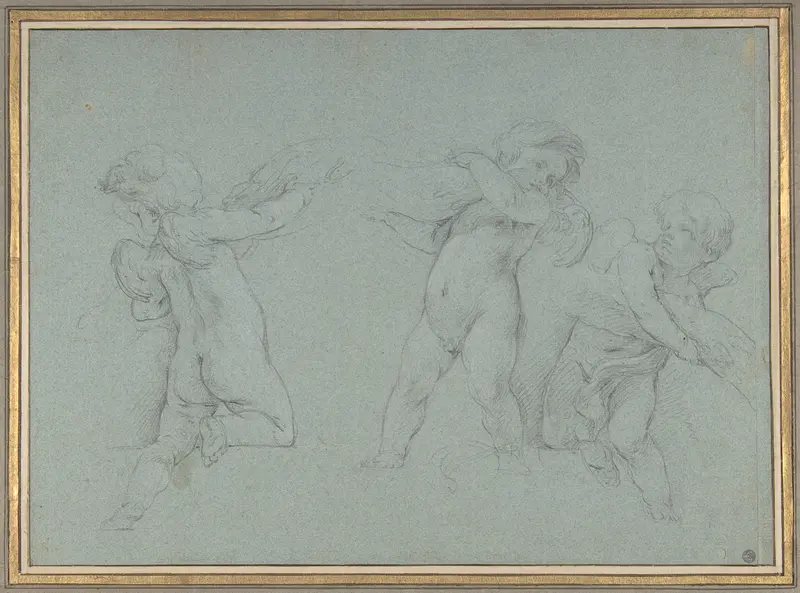 Putti Supporting a Garland