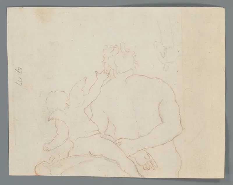 Putto op de rug van een centaur Wall Art by Unknown - High-Resolution Digital Print