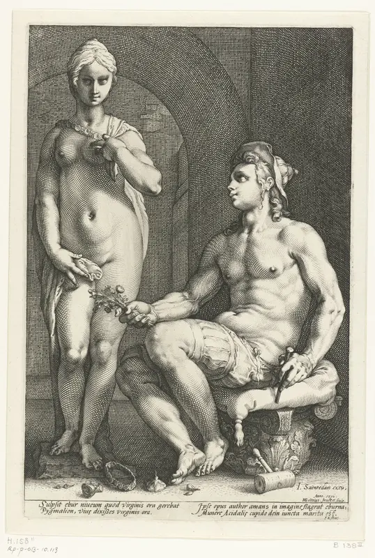 Pygmalion en Galatea Wall Art by Unknown - High-Resolution Digital Print