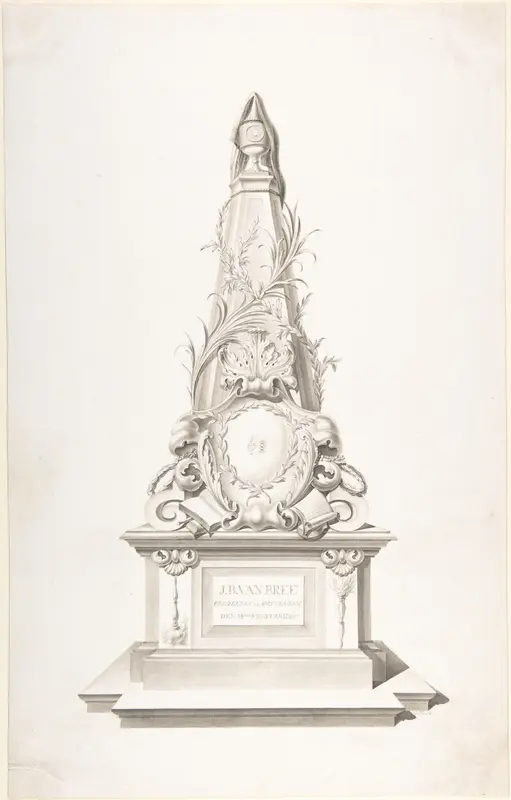 Pyramid monument for J.B. van Bree Wall Art by G. Fock - High-Resolution Digital Print