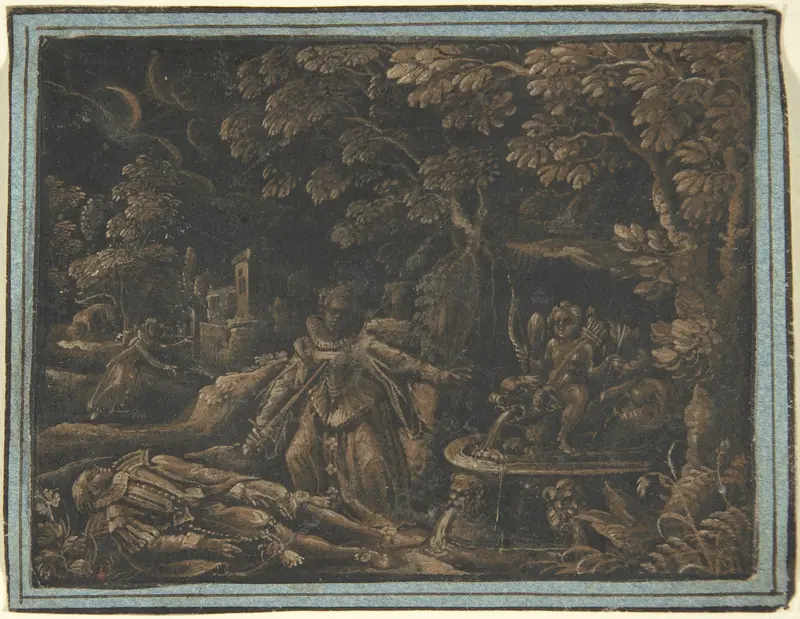 Pyramus and Thisbe Wall Art by Anonymous, German, 17th century - High-Resolution Digital Print