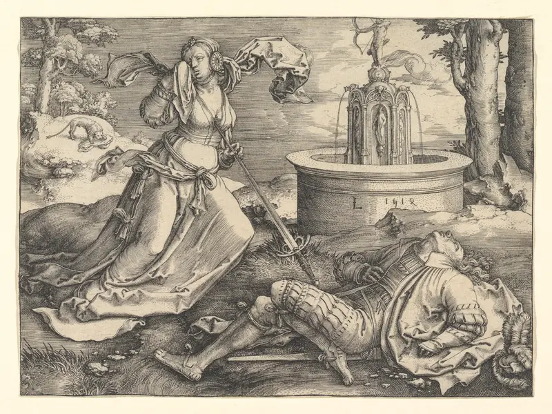 Pyramus and Thisbe Wall Art by Lucas van Leyden - High-Resolution Digital Print