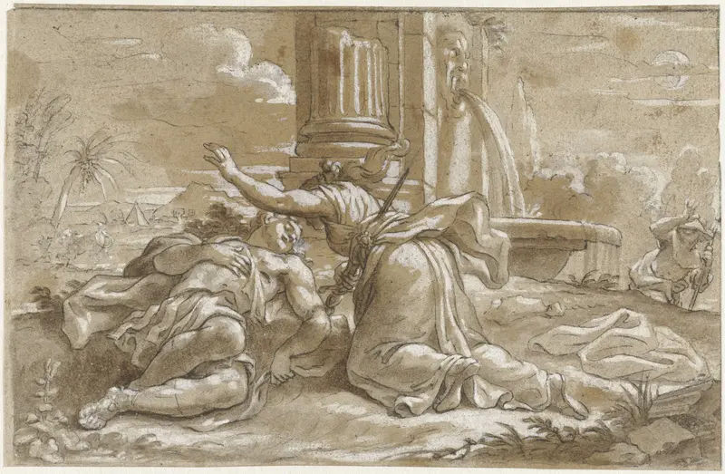 Pyramus en Thisbe Wall Art by Paulus Moreelse - High-Resolution Digital Print