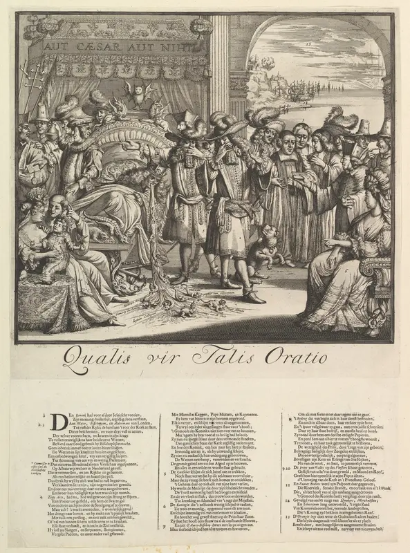 Qualis vir Talis Oratio Wall Art by Romeyn de Hooghe - High-Resolution Digital Print