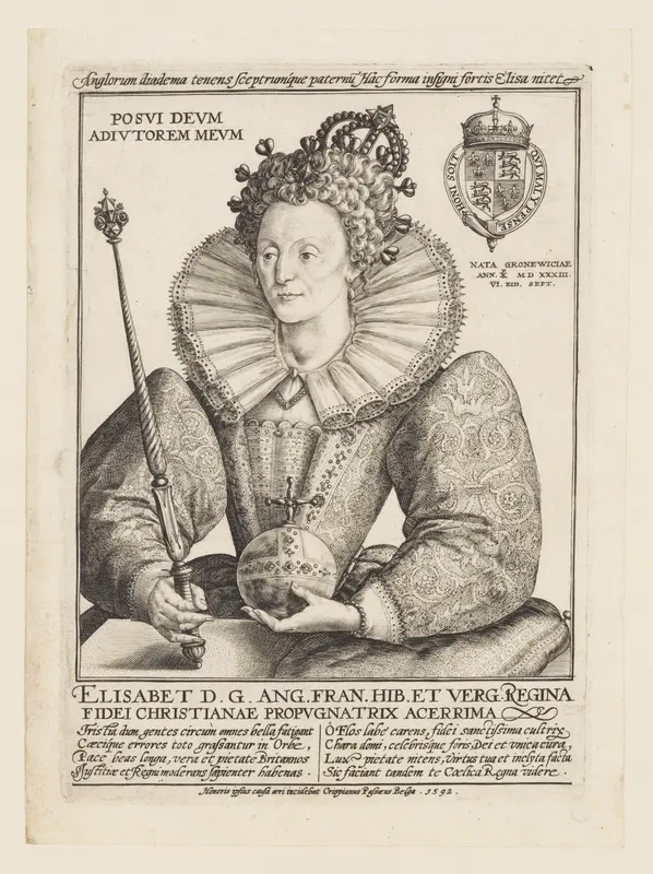 Queen Elizabeth I Wall Art by Crispijn de Passe the Elder - High-Resolution Digital Print
