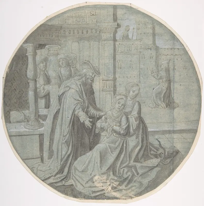 Queen Esther hears of the Decree against the Jews. Wall Art by Pseudo-Aert Ortkens - High-Resolution Digital Print