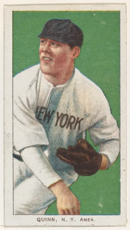 Quinn, New York, American League, from the White Border series (T206) for the American Tobacco Company Wall Art by American Tobacco Company - High-Resolution Digital Print
