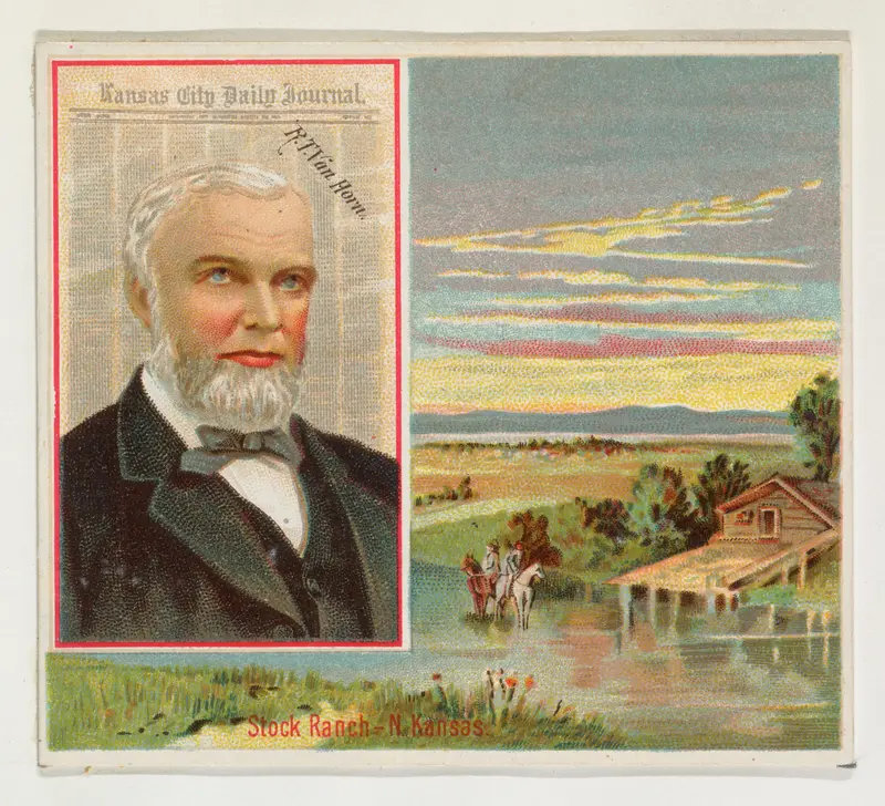 R. T. Van Horn, Kansas City Daily Journal, from the American Editors series (N35) for Allen & Ginter Cigarettes Wall Art by Allen & Ginter - High-Resolution Digital Print
