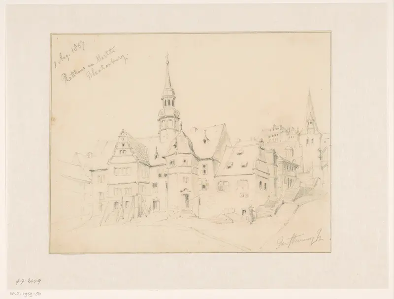 Raadhuis aan de markt te Blankenburg