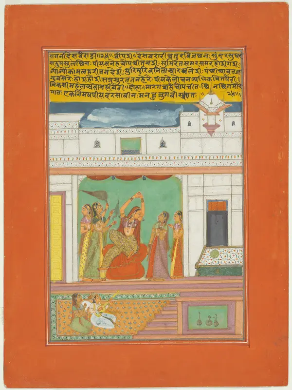 Ragini Desavaradi, Page from a Jaipur Ragamala Set Wall Art by Unknown - High-Resolution Digital Print