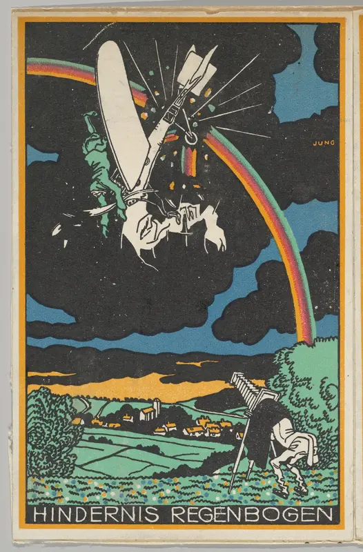 Rainbow Obstacle (Hindernis Regenbogen) Wall Art by Moriz Jung - High-Resolution Digital Print