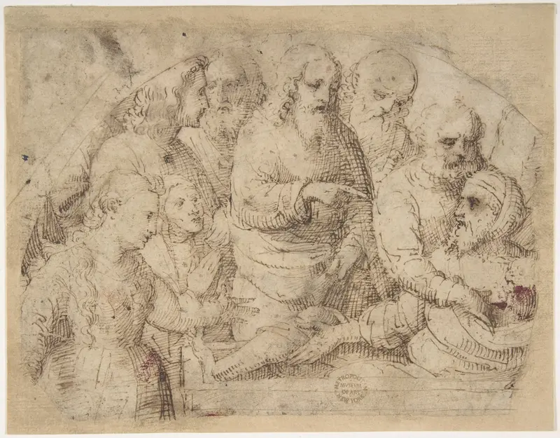 Raising of Lazarus Wall Art by Lorenzo Lotto - High-Resolution Digital Print