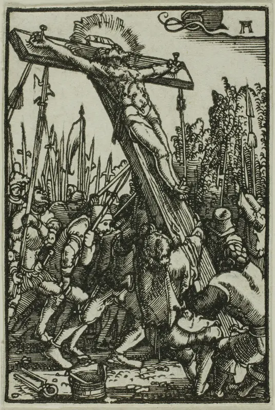 Raising of the Cross, from The Fall and Redemption of Man Wall Art by Albrecht Altdorfer - High-Resolution Digital Print