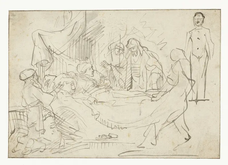 Raising of the Daughter of Jairus Wall Art by Unknown - High-Resolution Digital Print