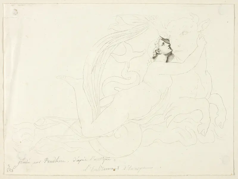 Rape of Europa Wall Art by Pierre Paul Prud'hon - High-Resolution Digital Print