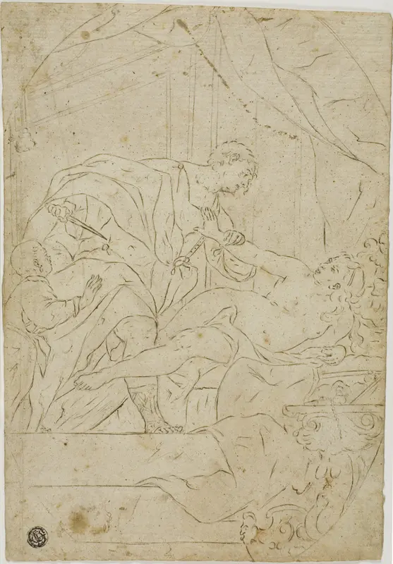 Rape of Lucretia Wall Art by Giovan Gioseffo dal Sole - High-Resolution Digital Print