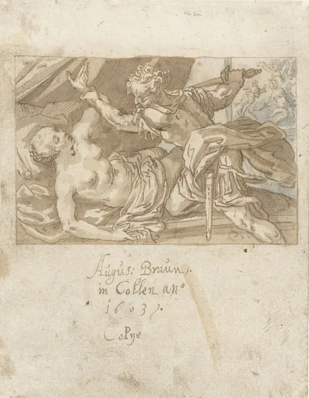 Rape of Lucretia Wall Art by Gerard ter Borch (I) - High-Resolution Digital Print