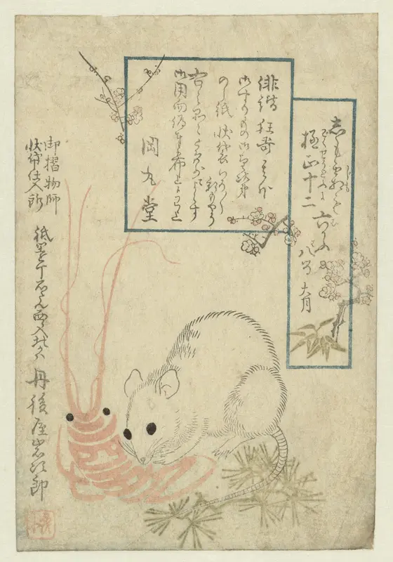 Rat met rivierkreeft Wall Art by anonymous - High-Resolution Digital Print