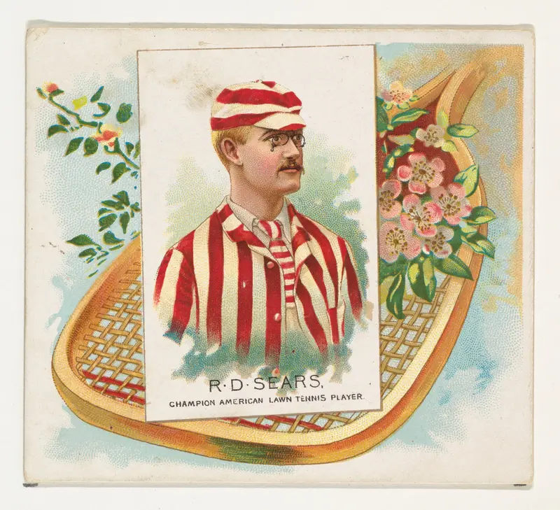 R.D. Sears, Champion American Lawn Tennis Player, from World's Champions, Second Series (N43) for Allen & Ginter Cigarettes Wall Art by Allen & Ginter - High-Resolution Digital Print