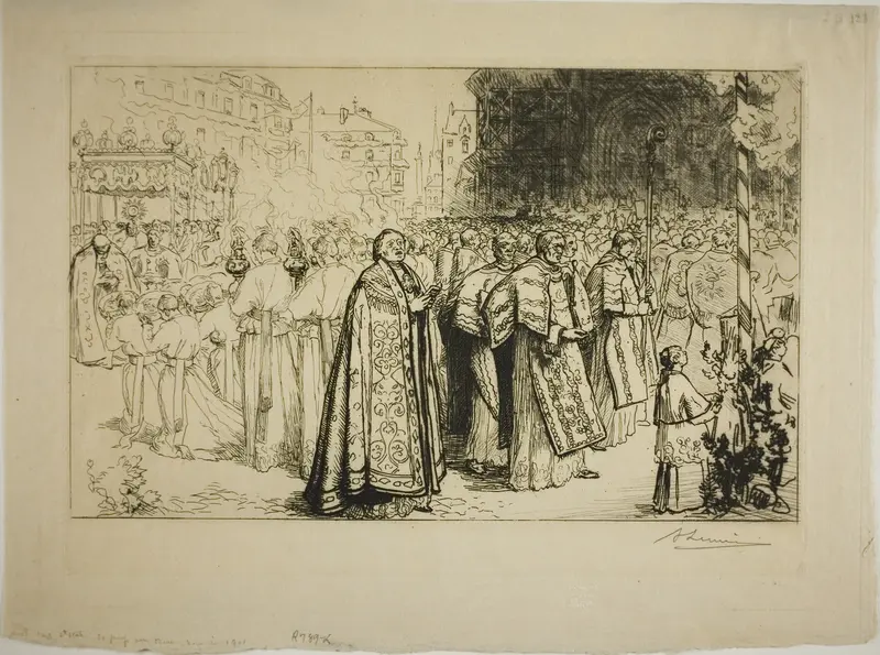 Re-entry of the Procession into Nantes Cathedral
