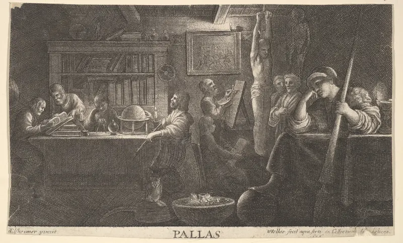 Realm of Pallas Wall Art by Wenceslaus Hollar - High-Resolution Digital Print