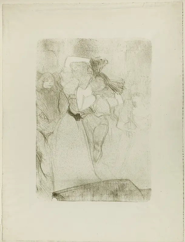 Rear View of Lender Dancing the Bolero in Chilpéric
