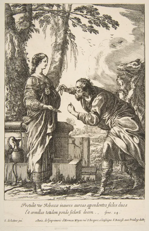 Rebecca and Eliezer Wall Art by François Chauveau - High-Resolution Digital Print