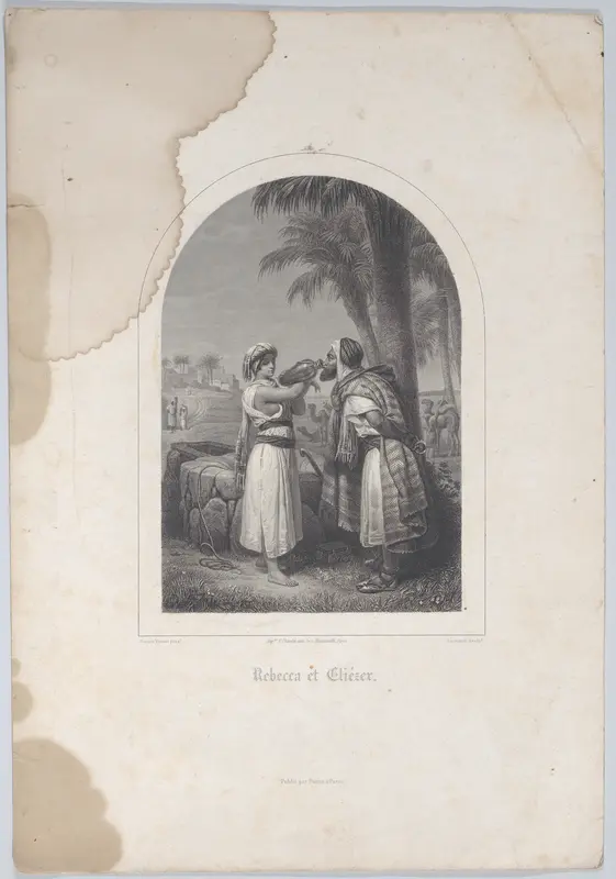 Rebecca and Eliezer Wall Art by Horace Vernet - High-Resolution Digital Print
