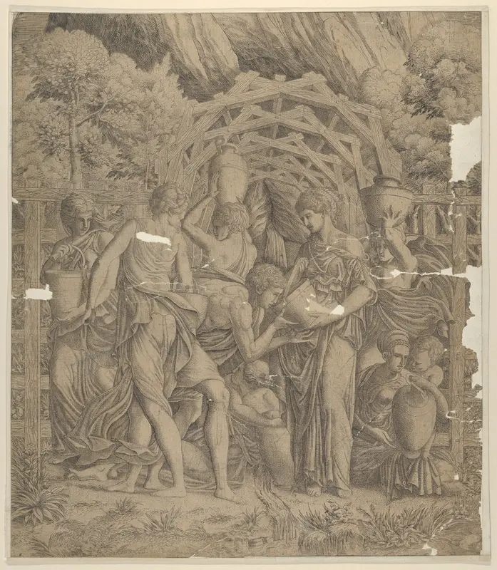 Rebecca and Eliezer at the Well Wall Art by Master IQV - High-Resolution Digital Print