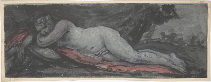 Reclining Nude Wall Art by Anonymous, French, 18th century - High-Resolution Digital Print