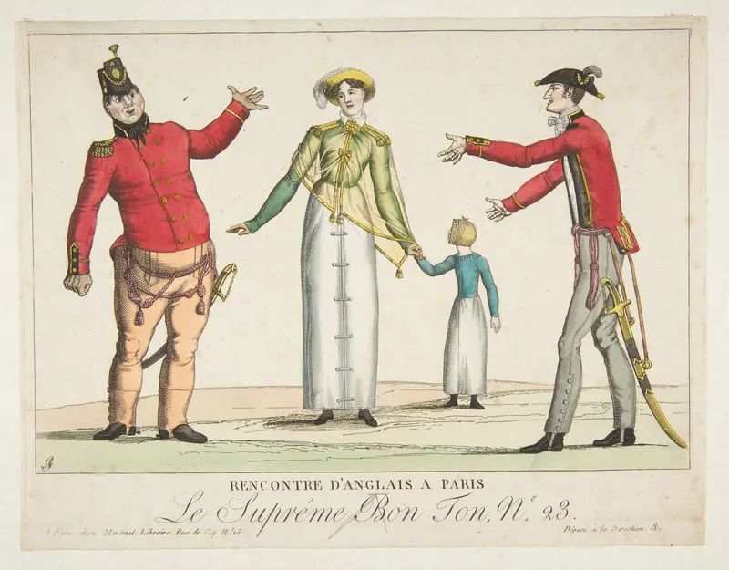 Recontre d'Anglais a Paris; Le Suprême Bon-Ton No. 23 Wall Art by Adrien Pierre Godefroy, Le Jeune - High-Resolution Digital Print
