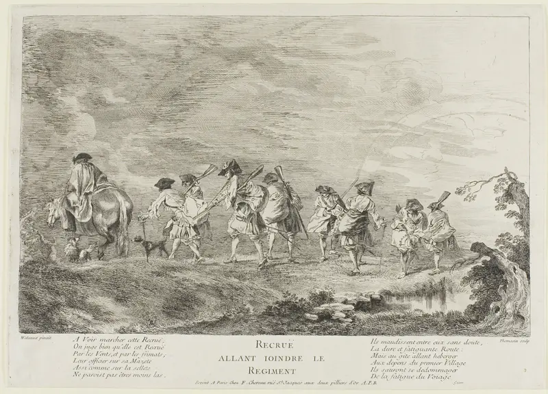 Recruits Going to Join the Regiment